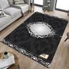 1PC Black and white, floral pattern Extra Large Non Slip Floor carpet, Office, family, bedroom Large Area Rug Indoor Rugs