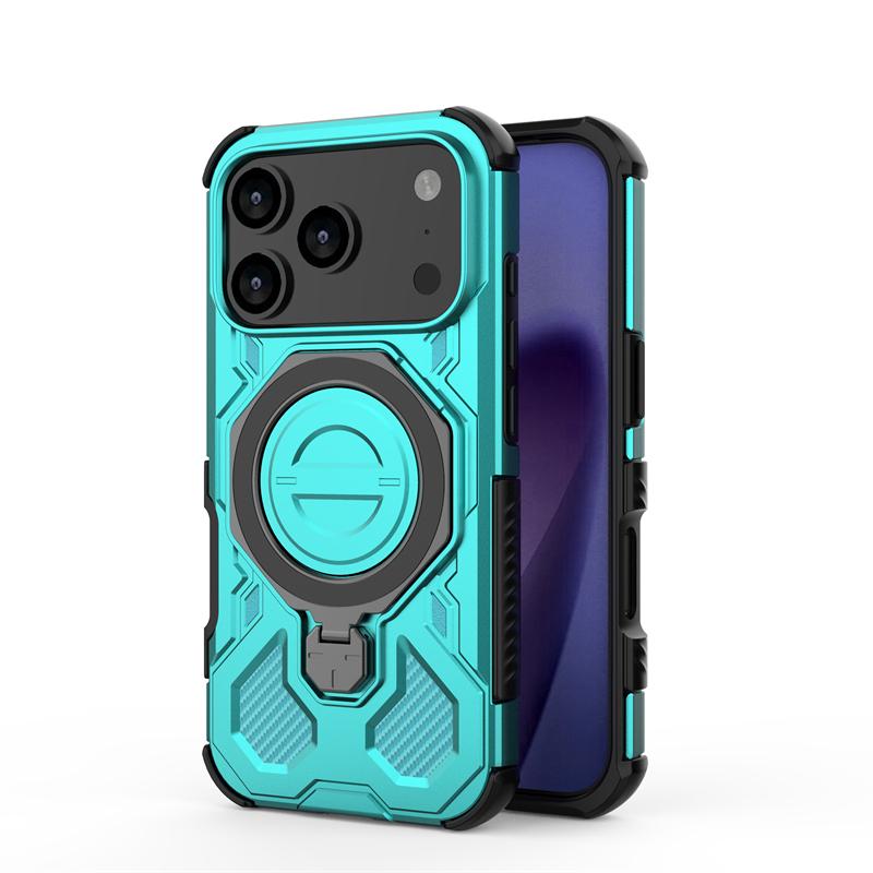 Magnetic Wireless Charge Cover For iPhone 17 Pro Max Phone Holder Armor Back Case For iPhone 17 Pro Cover For iPhone 17 Pro Case