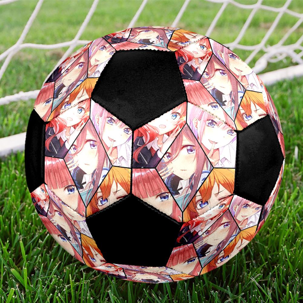 Soccer Ball Colorful Machine Stitched PVC Size 5 Team Training Competition Ready Durable High-Bounce Cool Sports Gift