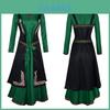 Mittelalterliches Musterkleid Retro Renaissance Wikinger Schürzen-Set für Bühnenkünstler
