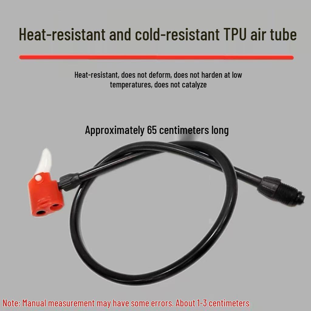 Universal Bicycle Air Hose Kit – Old-Fashioned Nozzle & Antifreeze Leather Tube