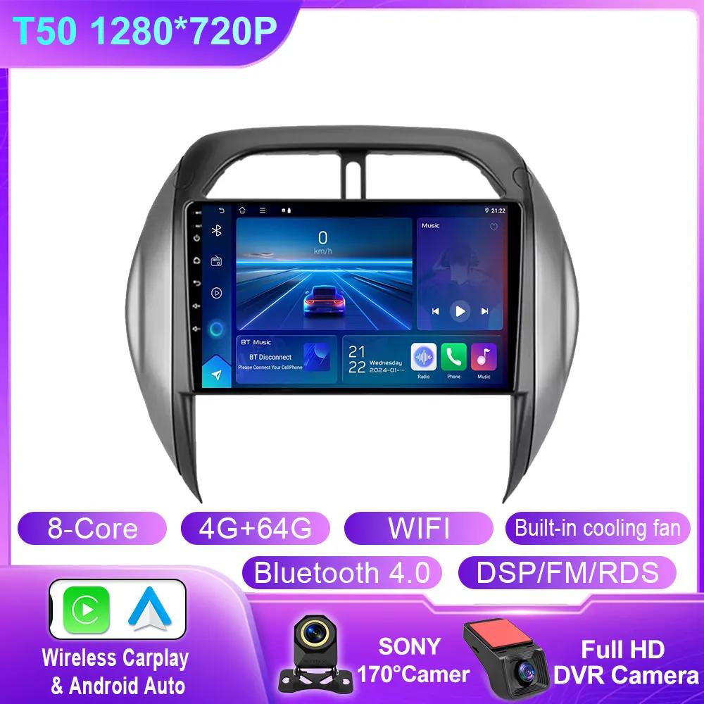 Android Auto For Toyota RAV4 RAV 4 2003 2004 2005 Car Radio Multimedia Video Player Stereo Navigation GPS 5G WIFI BT No 2din DVD