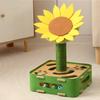 Cat Puzzle Toy Sunflower Design Puzzle Cat Enrichment Toys Game Enrichment Scratcher For Training Mental Exercise Indoor Play