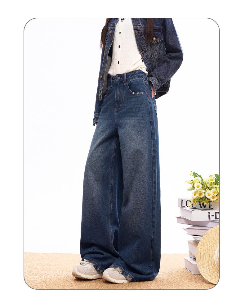 Vintage Washed Denim Jacket - Retro Loose Fit for Autumn/Winter