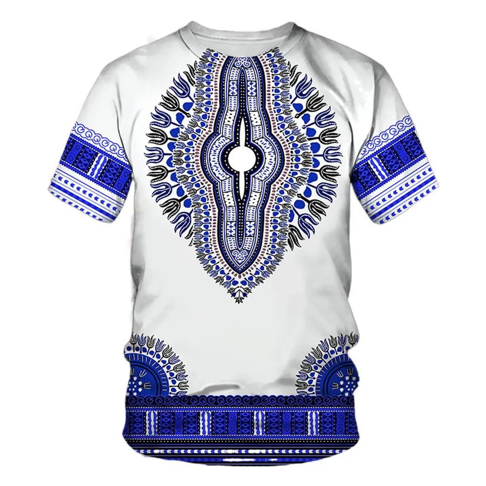 New Summer African Ethnic Style Pattern 3D Print T-Shirts Men Women Tshirt Short Sleeve Oversized Harajuku Tee Top Kid 2025