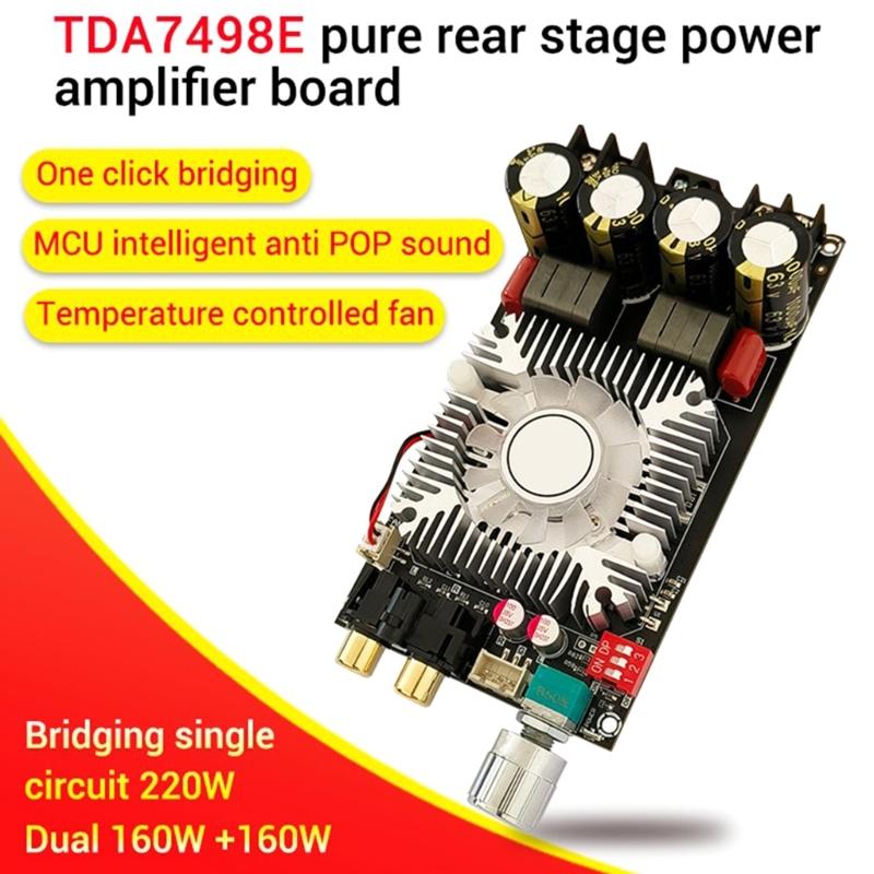 ZK-1602 PureRear Digital Power Amplifier Board TDA7498E HighPower StereoSound 160WX2 Bridge Mono 220W AMP Modules