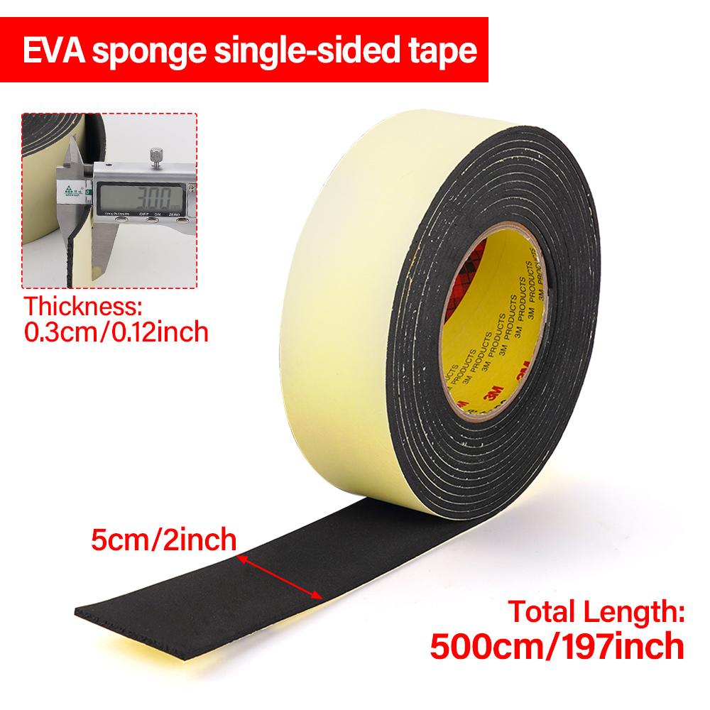 

5M EVA пена односторонняя лента водонепроницаемая и звукоизоляционная антистолкновительная накладка черная клейкая губка уплотнительная лента для дверей и окон