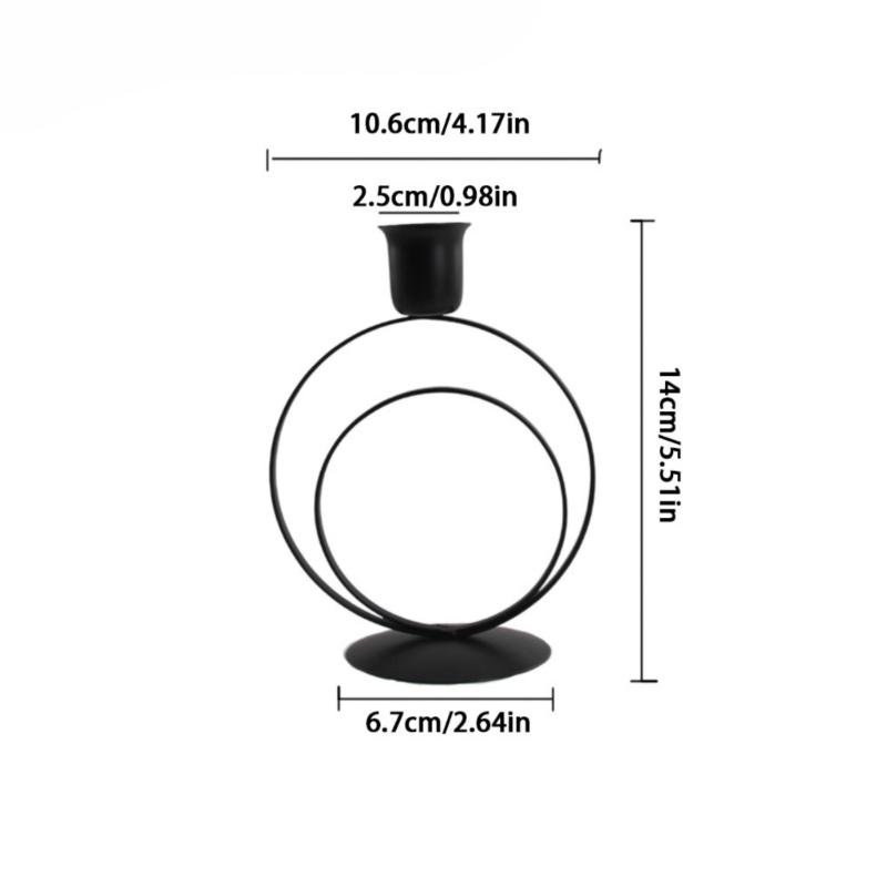 Retro Taper Ljusstakar Järn Ljusstakar för Hem Matsalsbord Mittdekorationer Bröllop Högtid Fest Jul