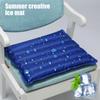 Inflatable Seat Cushion Foldable Summer Ice Cooling Mat Waterproof Inflatable Seat Cushion Home Office Chair Water Seating Pad