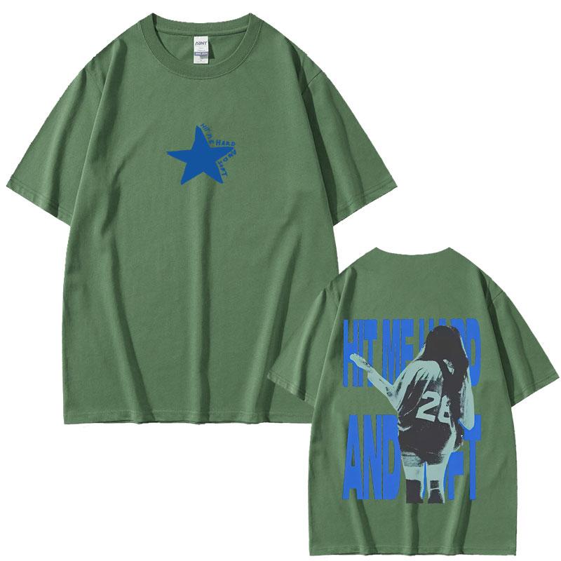 Hit Me Hard and Soft Tour Tshirt Unisex Women Fashion Pop Music T Shirt Unisex Casual Cotton Vintage Tshirts Oversized Streetwear
