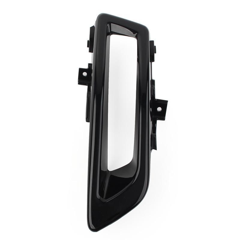 1Pcs Gloss Black Car Front Bumper Fog Light Cover Decoration Trim For Land Rover Discovery Sport 2015-2018