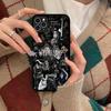 Custodia per Telefono MOVIE W-Wednesday Per Iphone 16 15 14 13 12 11 Pro Max Plus Antiurto TPU+PC Custodia Rigida