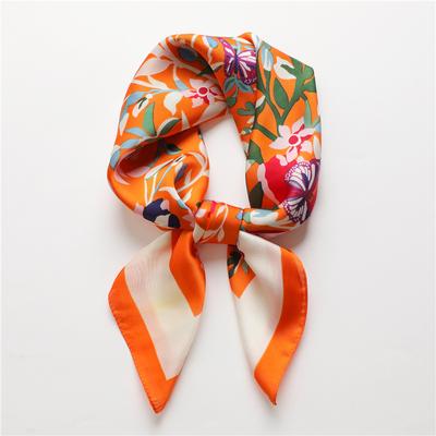 70 * 70cm New Silk Small Square Scarf For Women'S Neck Protection Professional Scarf Versatile Hair Tie Headscarf Scarf