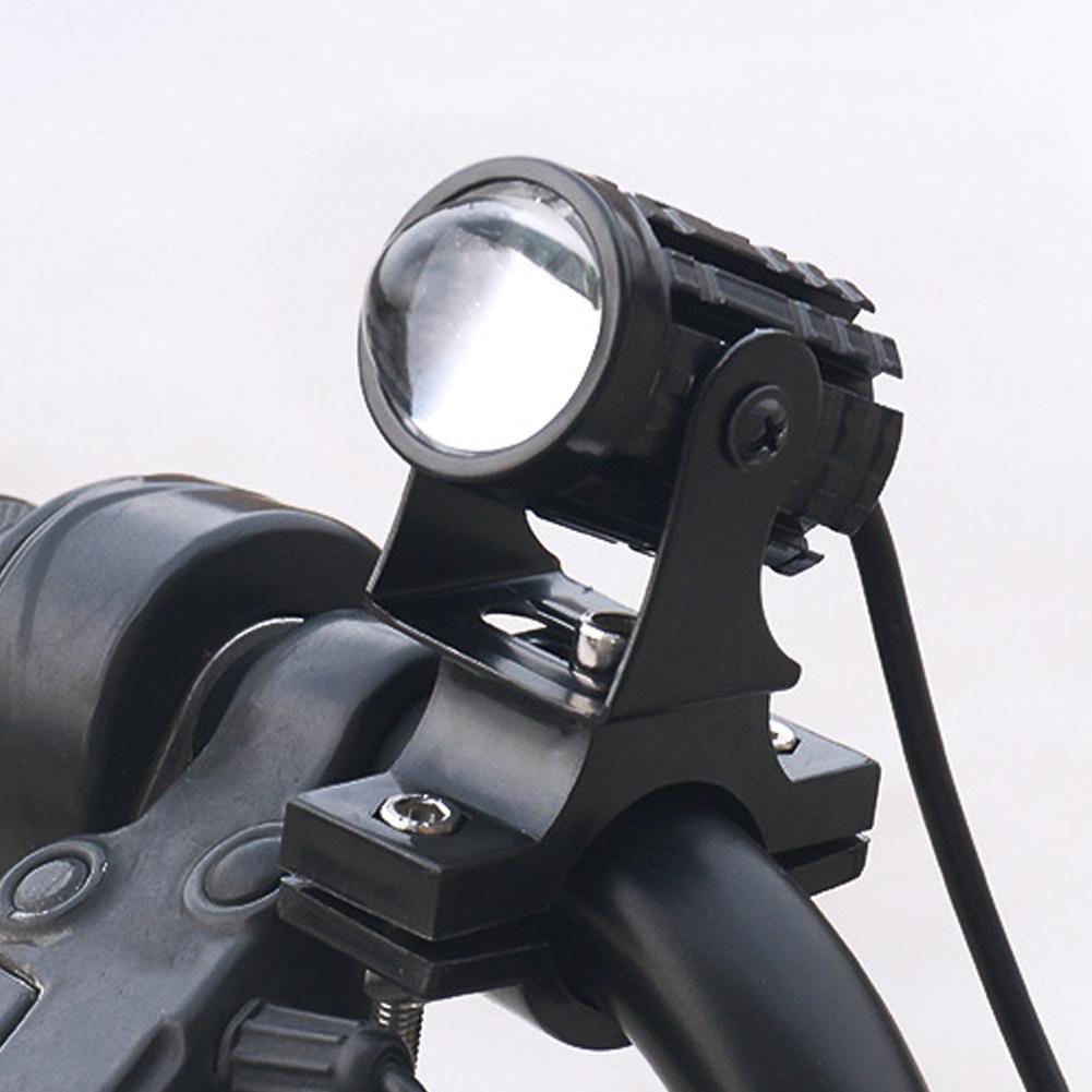 1set Universal Motorcycle Led Headlight Mini Projector Fog Dual Spotlight Lens Color Driving Light Auxiliary Scooters Car A M0h8