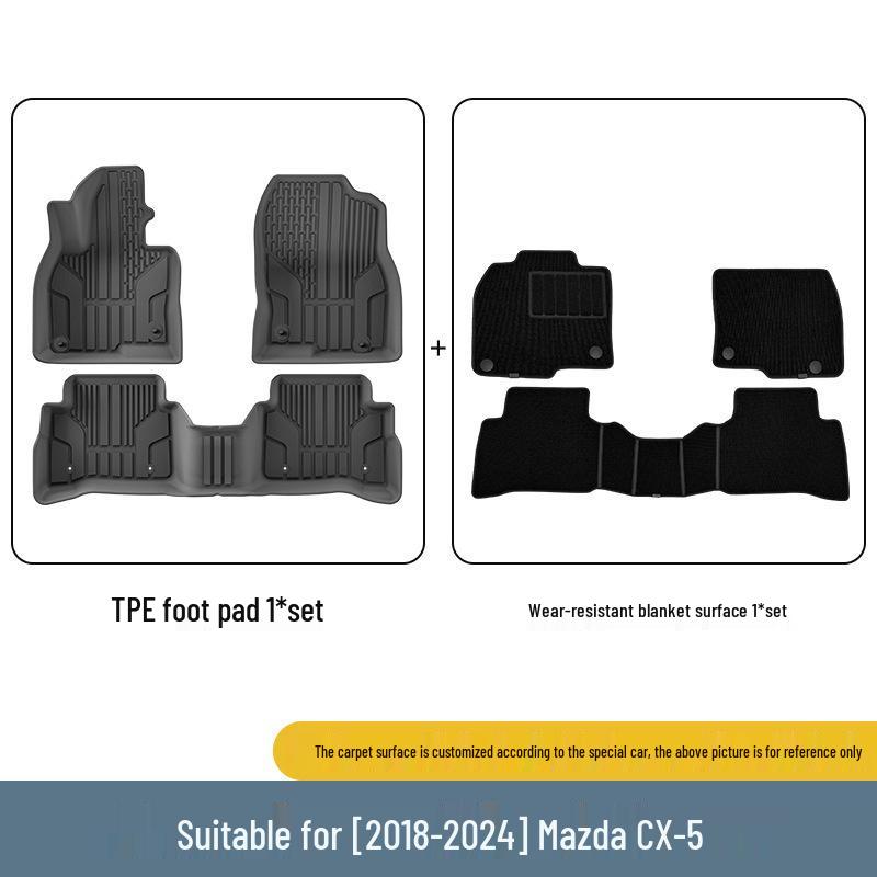 Mazda CX-5 (2017-2024) Custom TPE Floor Mats & Trunk Liner
