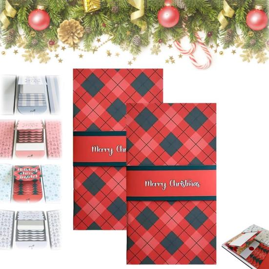 Handmade Waterfall Christmas Gift Card Booklet Creative Holiday Gift Card Festive Cash & Voucher Holder for Group Gifting