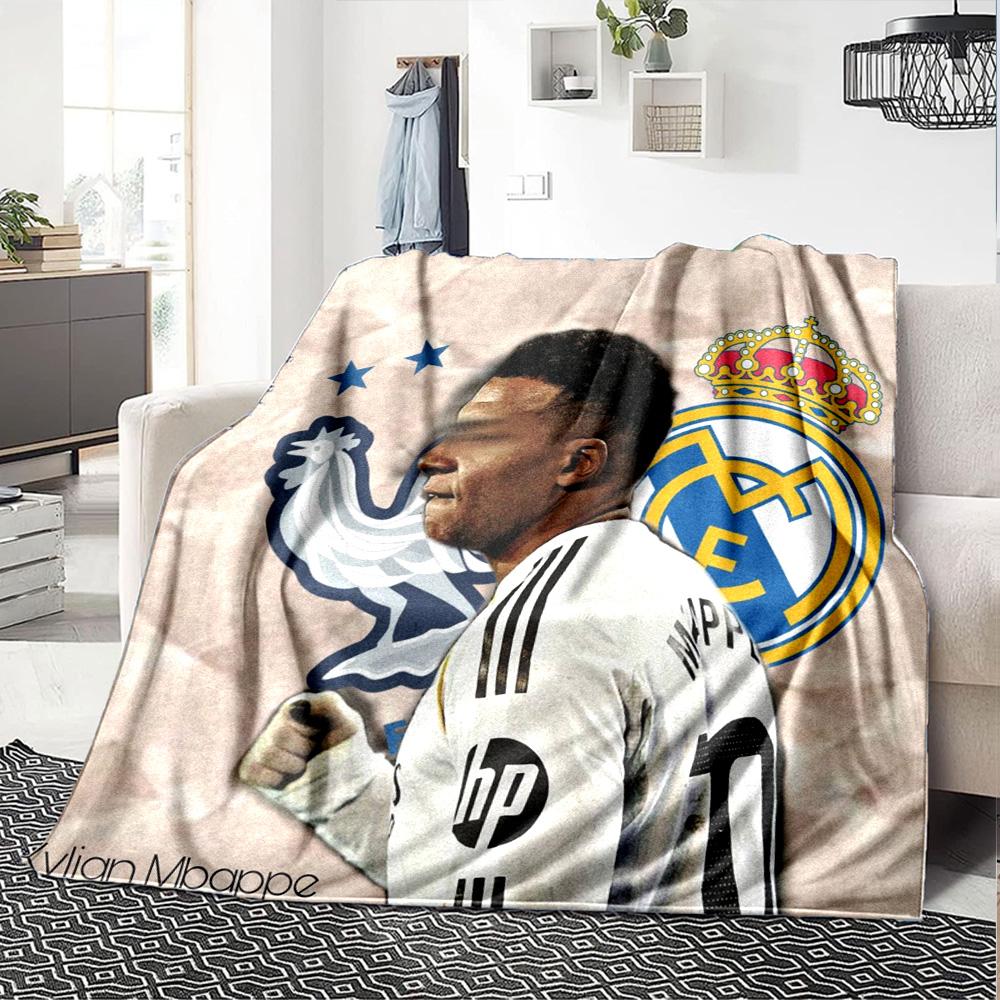 Star Player Kylian Mbappé Blanket Soft Warm Cozy Great for Bedding Picnics Bed All-Season Use Warmthful Decor Gifts For Family Or Friends