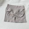European & American High-Waist Tummy-Control Peach Butt Sports Shorts: Slimming, Quick-Dry Yoga & Running Gear