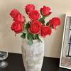 Artificial Rose Flower, Long Stem Fake Silk Roses for DIY Bridal Bouquet, Wedding Party Centerpiece, Home Table Decor