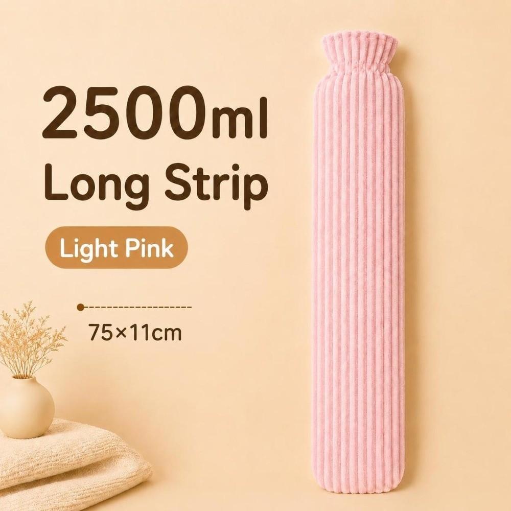 Extra Long Long Hot Water Bottle 500ml/1000ml/2500ml Warm Compress Heater  Winter Hand Warmer