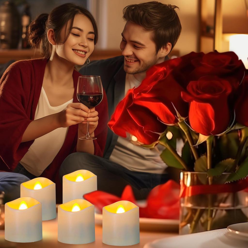 PChero Rechargeable LED Candle Lights, Flameless, USB Rechargeable, Night Light, Atmosphere Light, Timer Function, Pillar Candle, OutdoorIndoor