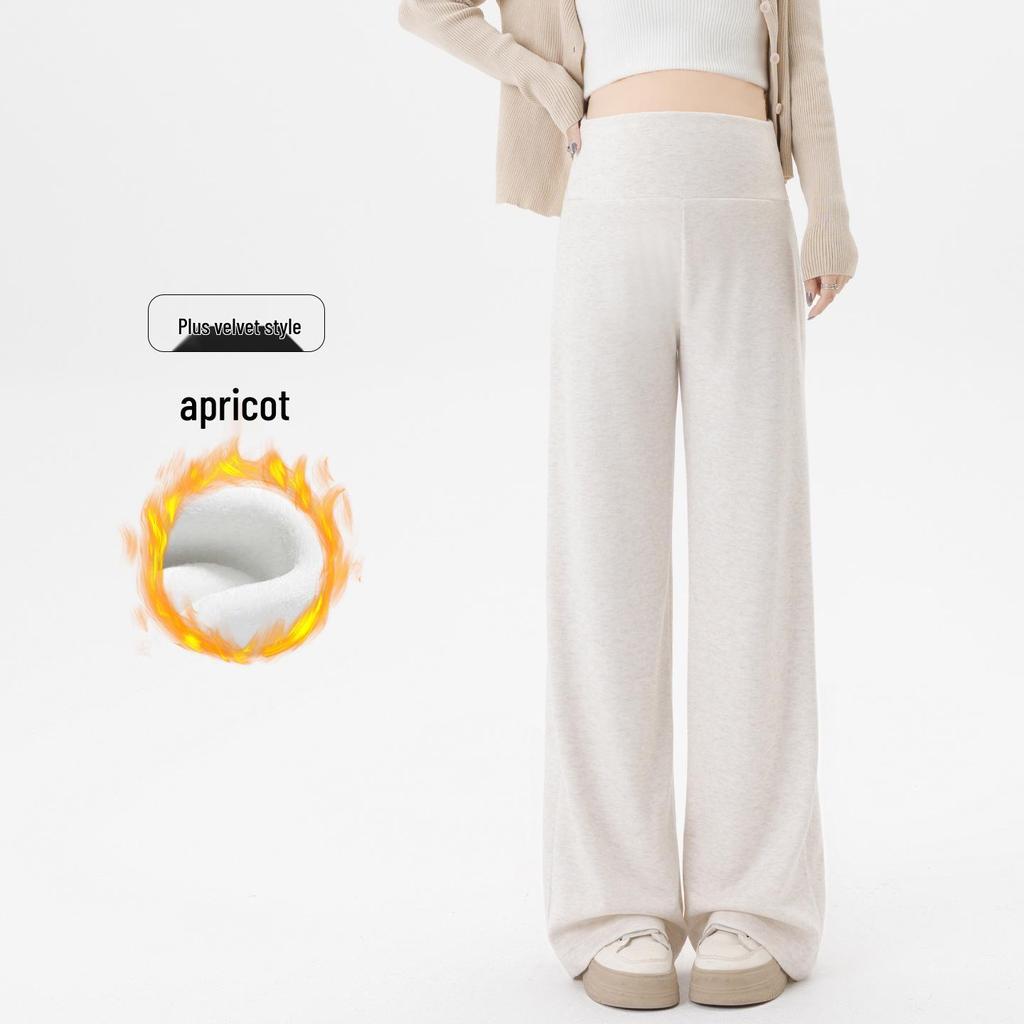 Spring/Autumn Maternity Wide-Leg Pants – Loose-Fit, Non-Slip Waist, Lightweight & Casual