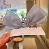 New Pearl Bow Hair Clips Gauze 3D Princess Sweet Barrettes for Children Headwear Girls Kids Hair Accessories