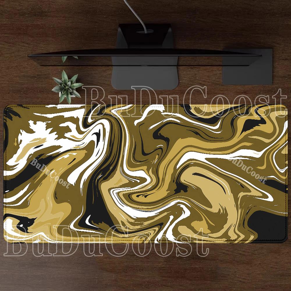 Gaming Strata Liquid Fluid Mouse Pad Art Swirl Large Keyboards HD Printing PC Computer Laptop Anime Office Keyboard XXL Desk Mat