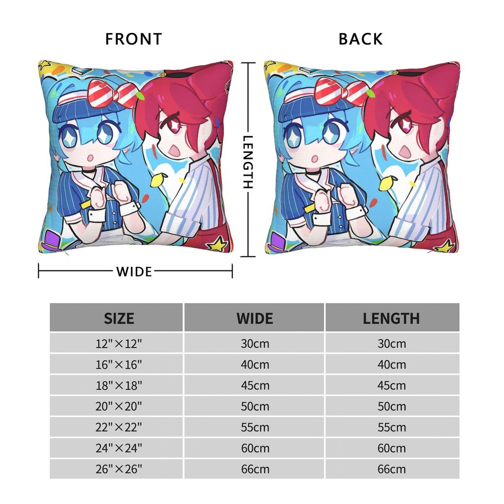 Mesmerizer Kasane Teto Pillowcase Polyester Cushion Cover Decorations Anime Pillow Case Cover Bed Square 40*40cm