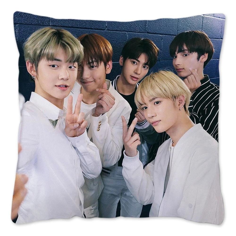 Koreanischer Kpop TXT Kissenbezug, wiederverwendbarer Kissenbezug für Sofa, Wohnzimmer, Harajuku Housses De Coussin
