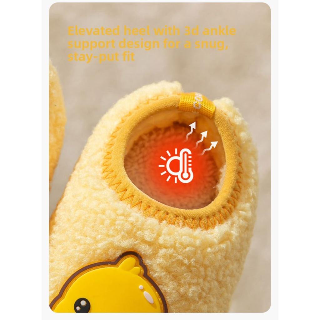 Dětské bavlněné boty, roztomilé zimní domácí boty pro chlapce a dívky, dětské kojenecké měkké podrážky, protiskluzové a teplé plyšové bavlněné boty