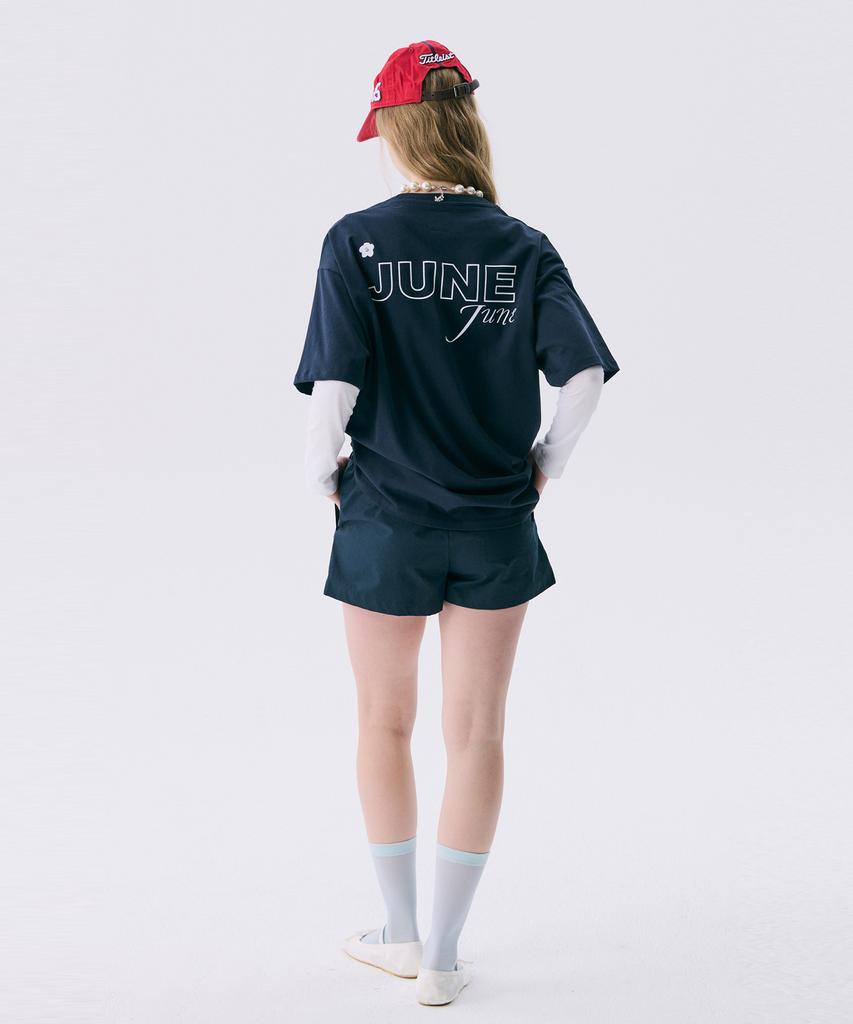JUNEJUNE SPACE Vol11.Basic Logo T_Navy(Vol11.Basic Logo T_Navy)