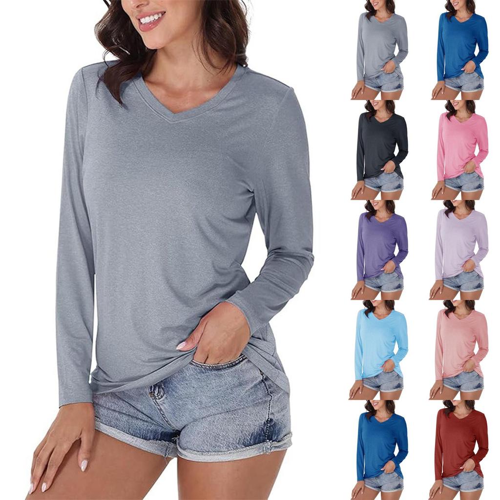 Women's Fashionable Casual Sun-protective -colored Top