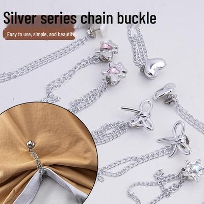Magnetic Chain Pant Cuff Adjustable Anti-Drag Buckle: Cute and Practical Pant Leg Shortening Tool
