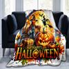 1 Stück Vogelscheuche Halloween Design Decke, Cartoon Heimdeko Geschenk, Wohnzimmer, Reise, Camping, Auto Decken