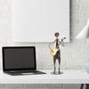 Matte Musician Sculpture Black Iron Figurine Statues Desktop Ornament  Living Room