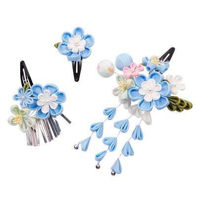 OTAKUMARKET Hair Ornament Set for and Including and Other Japanese with and for Girls Ages 3 To Available In 5 Colors 3-Piece Shichi-Go-San