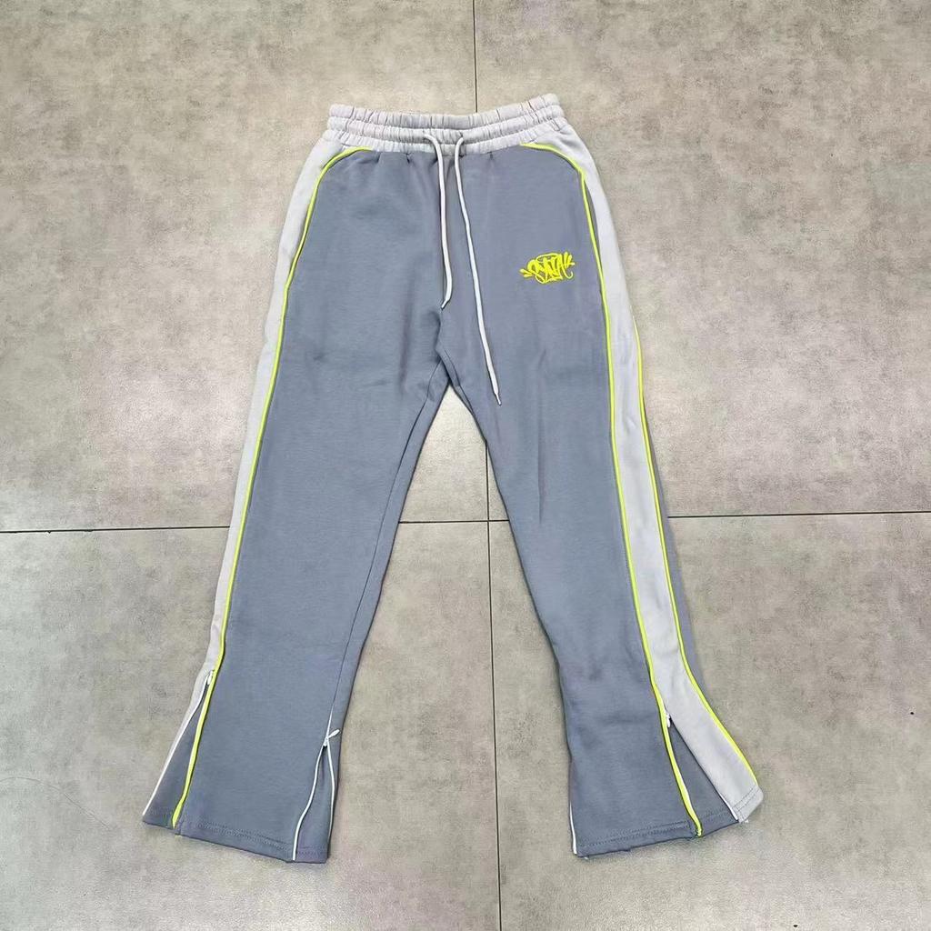 Street Sweatpants Herren Hose mit Reißverschluss unten Lässige Baggy Jogginghosen Herren Y2k