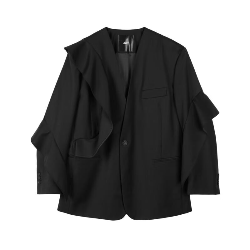 JNBY Women's 100% Lamb Wool Peaked Lapel Blazer