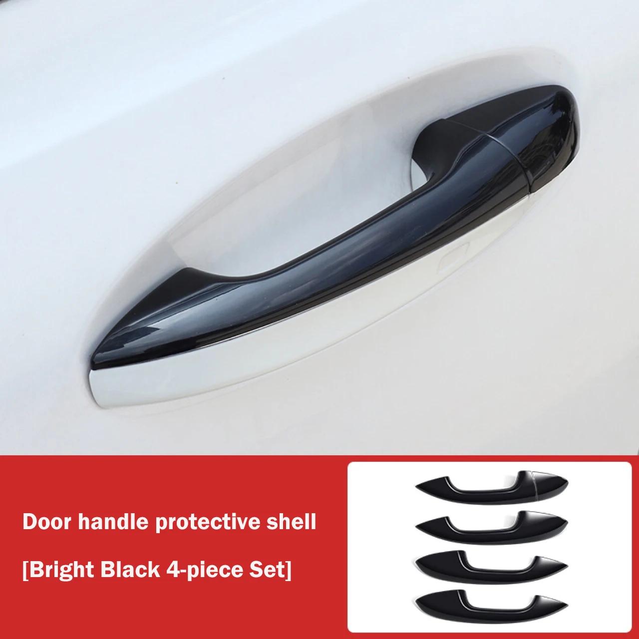 

Silver Chrome Exterior Door Handle Cover Trim Cap Kit LHD Fit for Mercedes Benz CLA/A-class/C-class/E-class/GLC/GLB чорний