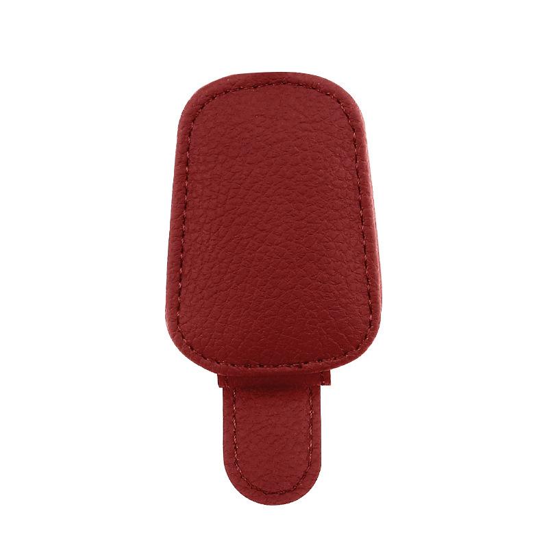 Auto Sonnenblende Clip Brillenetui Auto Sonnenbrillen Visier Brillenhalter Sonnenbrillenhalter Pu Leder Brillenhalter