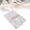 60pcs Wooden Handle Nail Brush Replacement Heads Dip Gel Nail Polish Brush  Salon Or Home Use