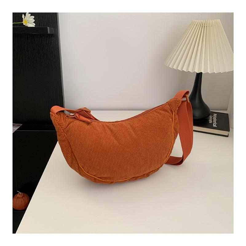 

Japanese single dumpling bag corduroy autumn and winter new women s shoulder bag men s satchel underarm bag lightweight