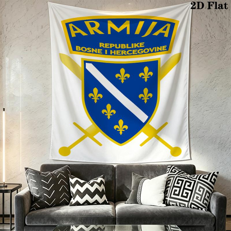 Bosnia and Herzegovina Wall Tapestry Aesthetic Wall Hanging Printed Fabric Blanket Decorative Tapestries for Bedroom Living Room Home Decor