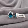 Apatyt Kamień Szlachetny Srebro Próby 925 Biżuteria Ręcznie Robione Spinki do Mankietów 0,66" Dla Ojca CL-6-5