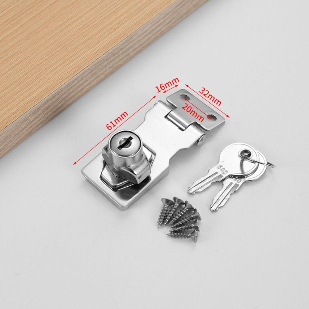 Anti-theft Security Furniture Locks No-punch Security Wooden Door Buckle  Mailbox