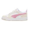 Puma Rebound V6 Lo Punta Tonda Comode Basse Scarpe da Skateboard per Bambini Sneakers per Bambini Bianco Rosa 398722-01