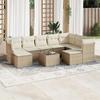 VidaXL Garden lounge set with cushions 10 pcs beige braided resin 3250417