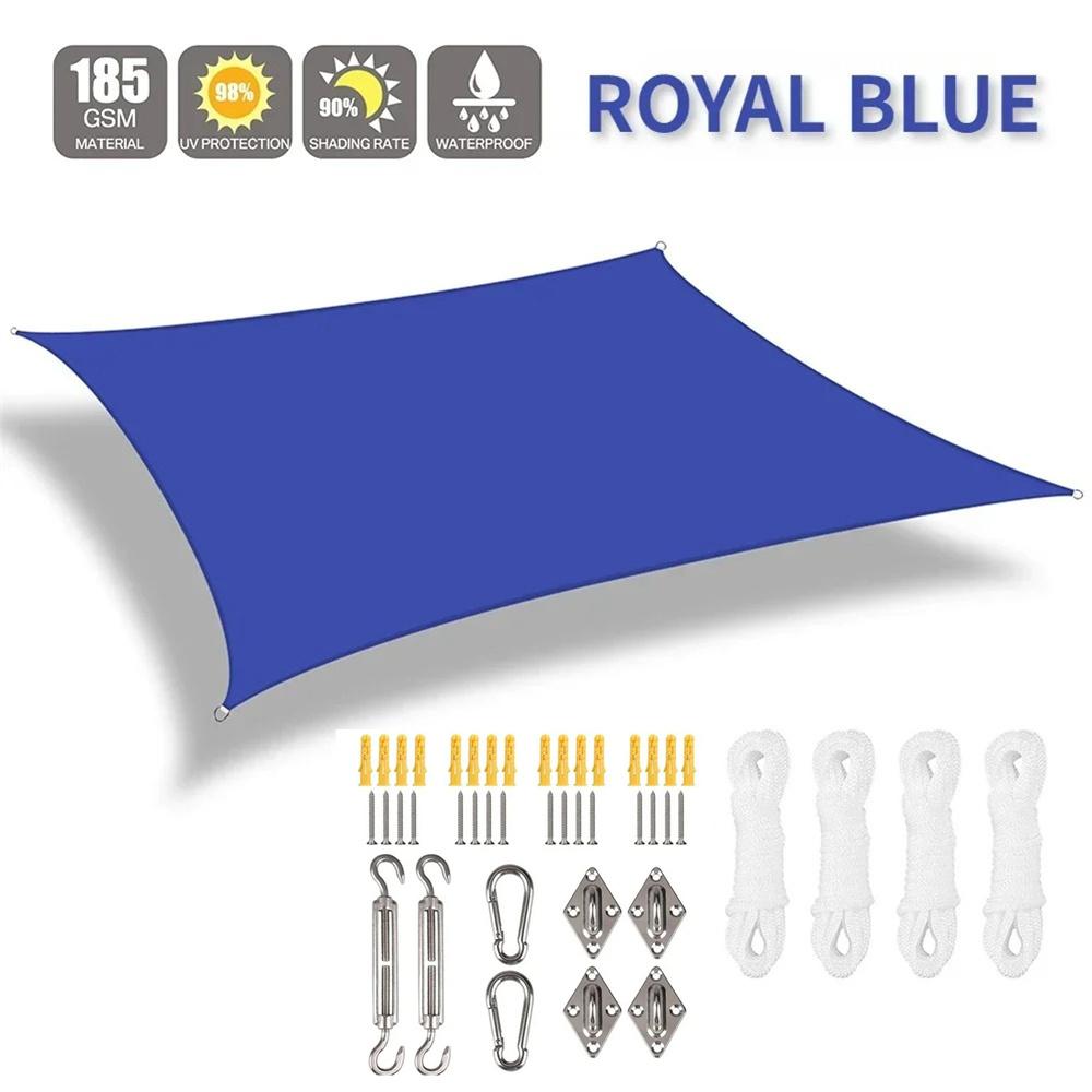 Blok UV Voděodolná Stínící plachta Sluneční přístřešek Stříška Bazén Obdélník Čtverec Markýza Stínění Pro Zahradu Terasu Zahrádku Auto