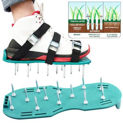 1 paio di aeratore per prato da giardino, terreno sciolto, scarpe per unghie, sandali, coltivatore, strumento da cantiere